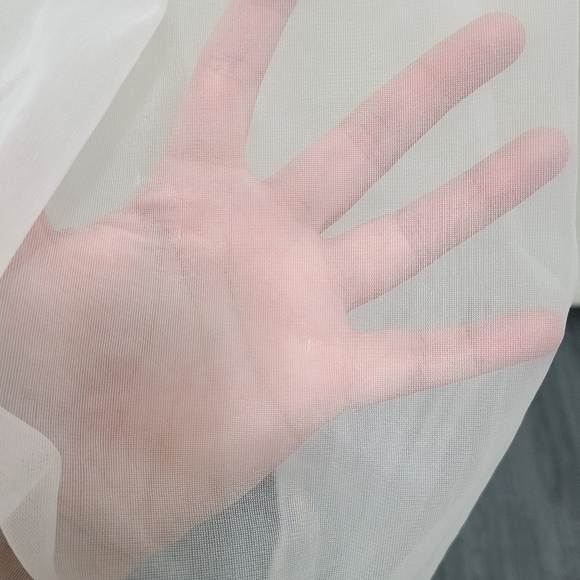 Vintage 60s Peignoir nightgown set ivory blue - Picture 12 of 16